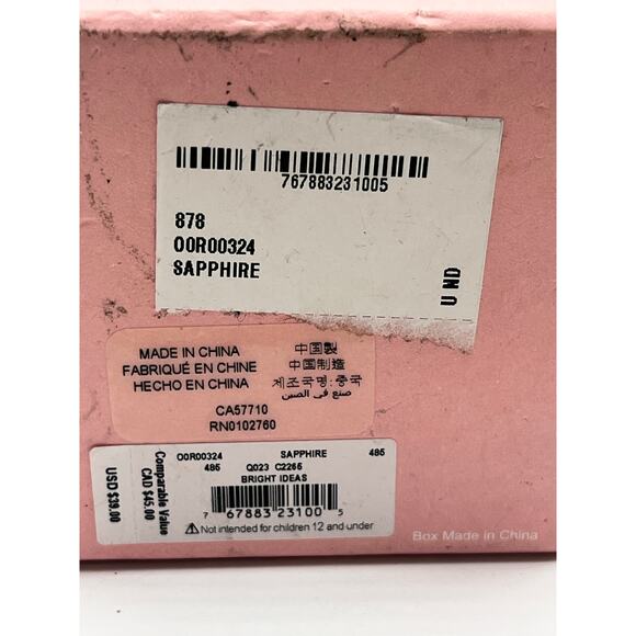 Kate Spade Bright Ideas Blue Sapphire CZ Prong Set Classic Stud Earrings New - Picture 4 of 8